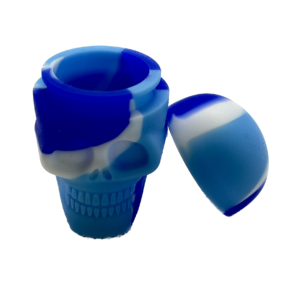 Conteneur silicone têtes de mort 